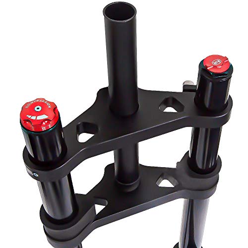 Ztz Bike Suspension Fork 26"*4.0 For Mountain Bike Air Double Shoulder Downhill Rappelling Shock Absorber Mtb/Qr/Am #TOP5