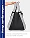 Notabag Original 2 in 1 Backpack and Bag (Grey/Black) – reusable grocery bags foldable – clever design for more flexibility – grocery tote bag