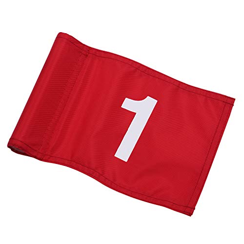 KINGTOP Numbered Golf Flag with Tube Inserted, All 8" L x 6", Putting