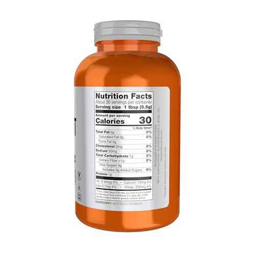 Image of NOW Foods Sports Nutrition, Beet Root Powder, Super Food With Naturally Occurring Nitrates, 12-Ounce