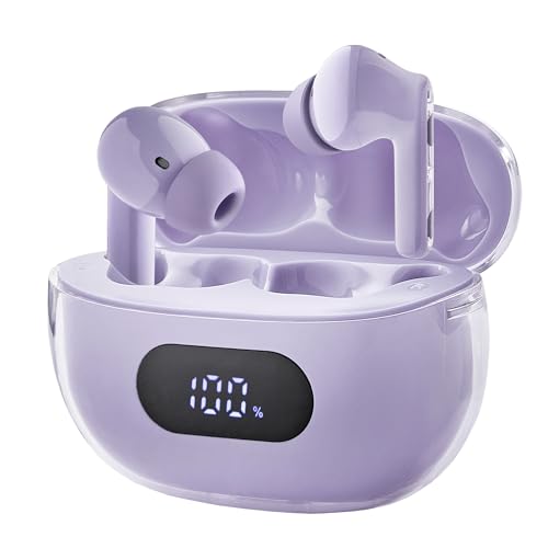 Écouteurs sans fil Intenso Buds Plus T313AE violet avec réduction active du bruit ANC