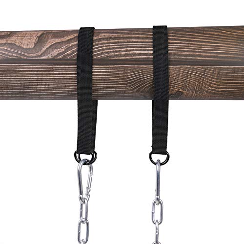 Sunnyglade Swings Seats Heavy Duty With 66" Chain,Playground Swing Set Accessories Replacement With Snap Hooks And Hanging Strap Support 440Lb (Green) #TOP4