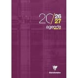Clairefontaine   Agenda When 21   Septembre 2026 à Septembre 2027   Format 21 x 29,7 cm   1 Semaine Sur 2 Pages   Couleur Violet