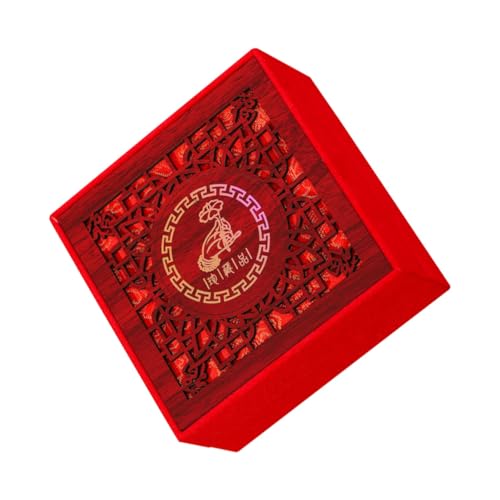 FOMIYES Caixa de jóias de madeira com design para armazenamento de pulseiras e acessórios criativo e decorativo e leve para apresentações e