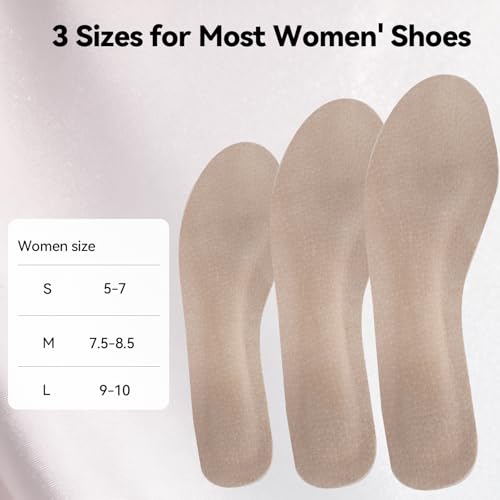 Plantillas para mujer en piel de cerdo, adhesivas para tacones altos miniatura 6