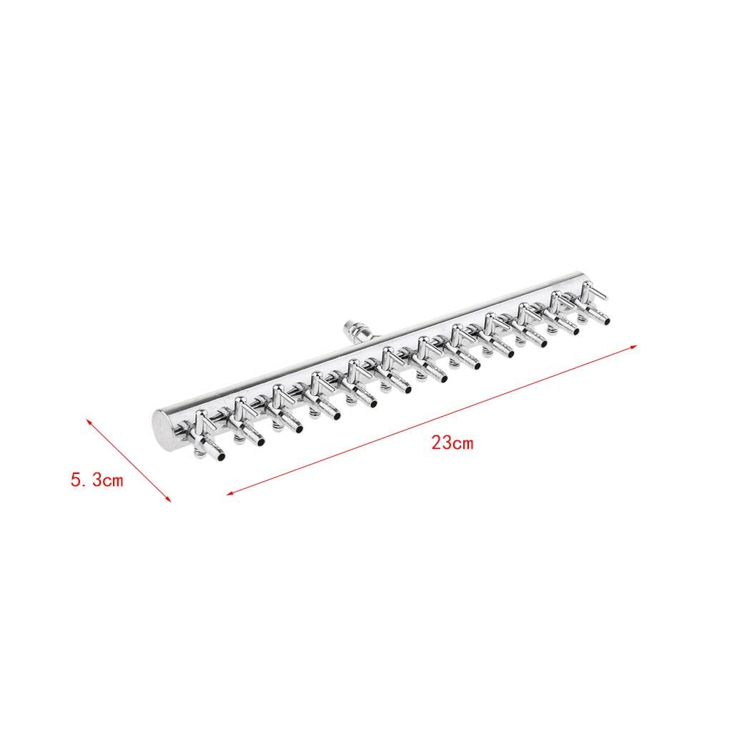 SM SunniMix Aquarium Luftverteiler Schlauchverteiler Luftpumpe Regelventil Luftregler, 12-Wege