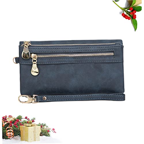Homoyoyo Women's Vintage Clutch Bag Pu Leather Billfold Large Pockets Snap Closure Easy to Carry4