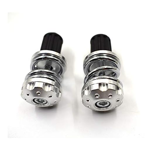 Wfrspavey Universal 2st Set 7/8" 22mm MC Aluminium Styre Gear Balanserad Plug Slider Handle Bar End hnuxs (Color : Silver)