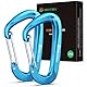 Brotree Karabiner mit 1200kg Belastbarkeit Schwerlast 12KN Karabinerhaken Schnellverschluss für Hängematten, Camping, Wandern, Rucksack