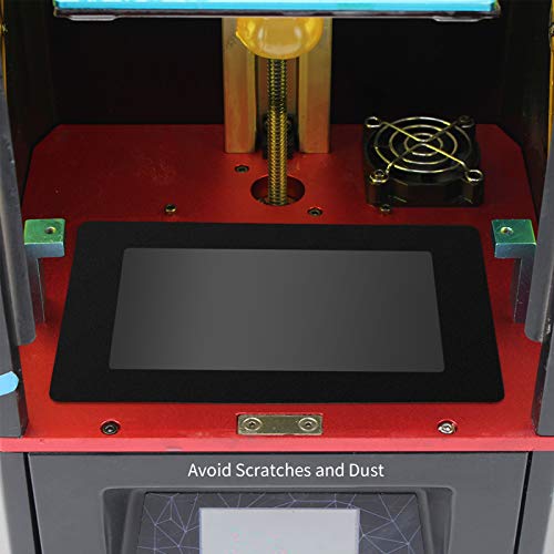 Gaxeta de LCD preta 9,5 x 6,7 pol. Proteção contra derramamento de resina com panos anti-poeira comp