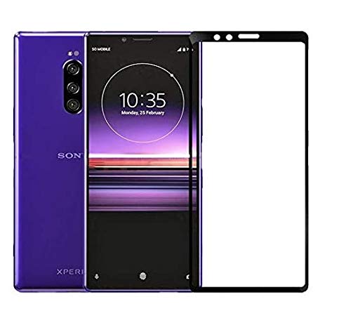 Image of SkyTree 3D Screen Protector Full Curved Edge to Edge Protection Tempered Glass for Sony Xperia 1 6.5 inch J8110, J8170, J9110, J9150 - Black
