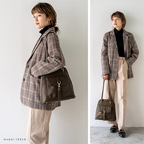 Gratante グラタンテ クロスショルダー 2way ミニリュック レディース リュック abb-g0026 (コーヒー)