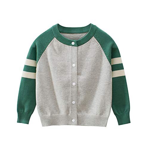 Toddler Boys Girls Button-up Knit Cotton Cardigan Sweater