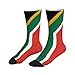 MOCSONE Flag of South Africa Unisex Casual Crew Socks Novelty Athletic Socks Men's Dress Socks Patterned Sock
