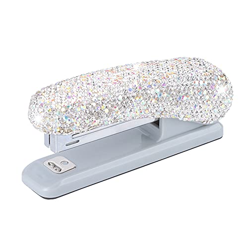 Blueshyhall Agrafeuse Bling, Brillant Agrafeuse en Cristal pour le Bureau, l'école, la maison (couleur AB) Cover