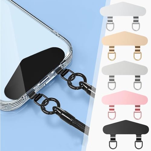 DIANX スマホ ストラップホルダー 2口タイプ 0.4mmの超薄型 ステンレス製 浮きにくい湾曲設計 金属ストラップホルダー 携帯ストラップホルダー タグパッチ 外付け 落下防止 一体成形 着脱簡単 断裂を防ぐ スマホケースに挟む 充電影響なし 全機種対応のサムネイル