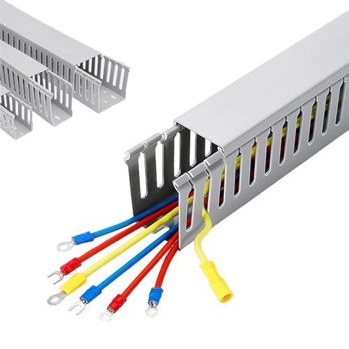 Cubierta para cables HAIXHX para pared, kit de canalización flexible de PVC de 100 cm para ocultar cables (25x30 mm) miniatura 1