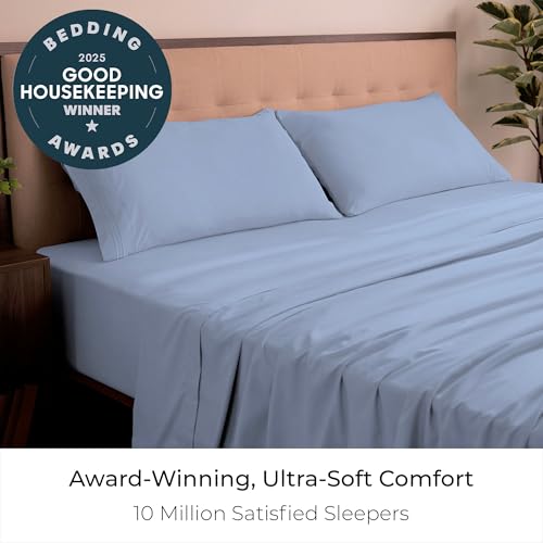 image for Mellanni California King Sheets Set - 4 PC Iconic Collection Bedding -