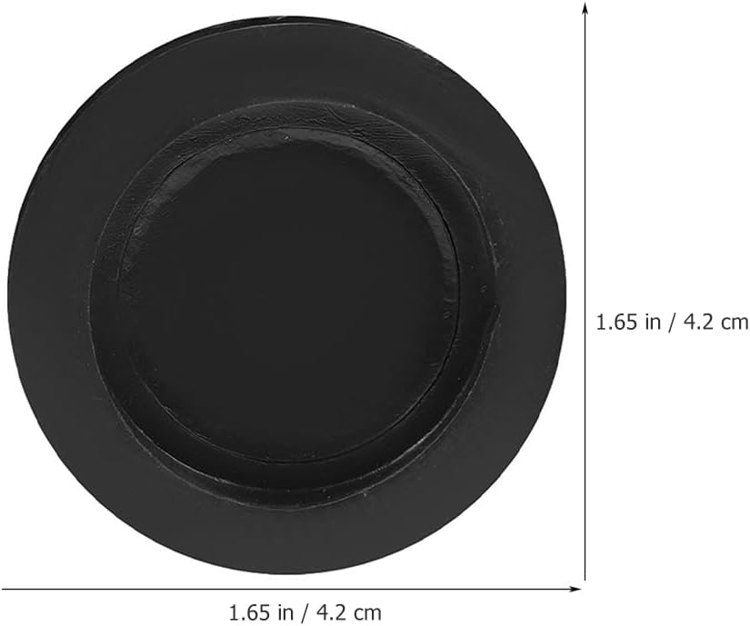 Pack of 10 Black Rubber Bottom Stoppers Double Layer 32mm for Money Bank Round Corks Solid Flexible Waterproof Protection for Savings Boxes Practical Accessories