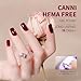 CANNI 6 Colors 9 ML Hema-Free Dark Red Gel Polish Set, Deep Cherry Red Burgundy Gel Nail Polish Blood Wine Red Color Kit, Soak Off LED Nail Gel Manicure Kit DIY at Home Salon Gifts