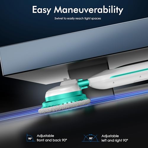 Scrubbing Steam Mop with Rotating Mop Pads, All-in-One Hard Floor Cleaner with LED Headlights, Steam & Spin Control, 6 Soft Scrub Pads, Swivel Steering, FS07 - Image 6