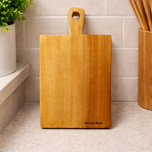 Neem Wood Cutting Board Mini Size | Natural Antibacterial Wooden Chopping Board for Kitchen | Eco Friendly Durable Board for Vegetable Fruit Cutting D