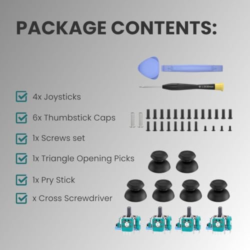 MEEFIX 4Pcs Ps5 Substituição De Stick Analógico Para Controle Sony Playstation 5, Kit De Reparo De J