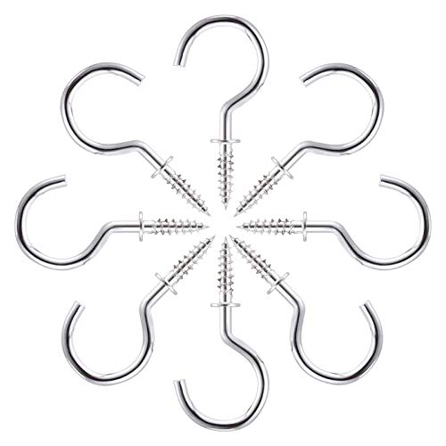 Rpi shop - 1.25 Inch Nickel Finish Steel Cup Hook Holder, Open Sheep Eye Ring Hook, DIY Self-Tapping Screw, Ceiling Hooks, Pack of 50 Pcs (B08KHL8143) Amazon Price History, Amazon Price Tracker