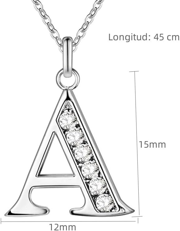Women's Letter C Necklace, 925 Silver Plated, Gift for Christmas, Birthday, Anniversary, Mother's Day, Jewelry for Girlfriend, Wife, Mom - Image 7