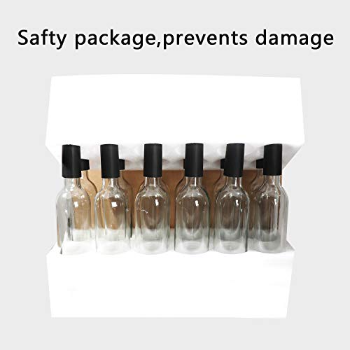 10 Pack 750 ml 25 oz Clear Glass Bottles With Cork Lids & Seal Shrink Capsules Caps. Home Brewing Wine & Juicing Bottles For Beverage, Sparkling Wine,Kefir,Decor,Food Storage.BPA-FREE & Dishware Safe.