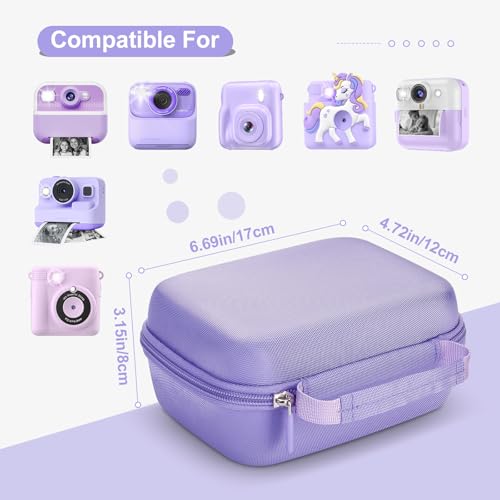 Funda para Cámara Infantil Hikkon EVA Rigida Portátil Morada miniatura 2