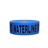 Swanson BTND3100BBWL4 3-Inch by 1000-Feet 4-MIL Non-Detectable Tape with Caution Buried Water Line Below Blue/Black Print