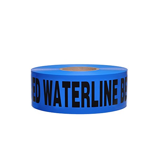 Swanson BTND3100BBWL4 3-Inch by 1000-Feet 4-MIL Non-Detectable Tape with Caution Buried Water Line Below Blue/Black Print
