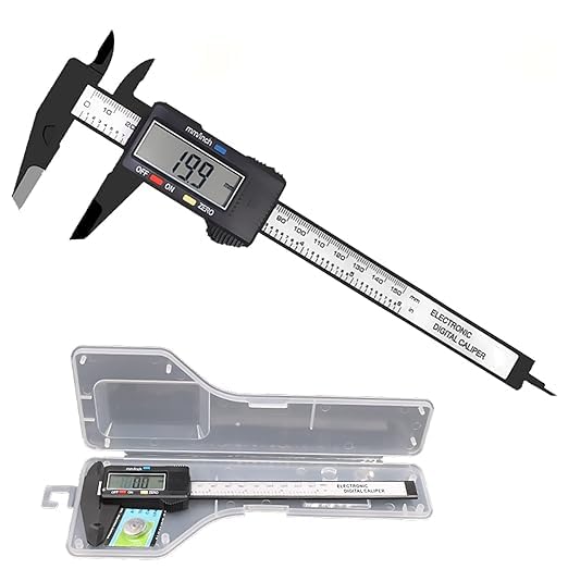 Electronic Digital Caliper Measuring Tool, 0 to 152 Mm, Stainless Steel Construction with Large LCD Screen, Quick Change Button for Inch Fraction Millimeter Conversions-image-44