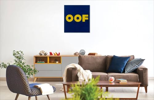 Edward Ruscha OOF poster roulé grand format 101,6 x 127 cm pour salon - 6