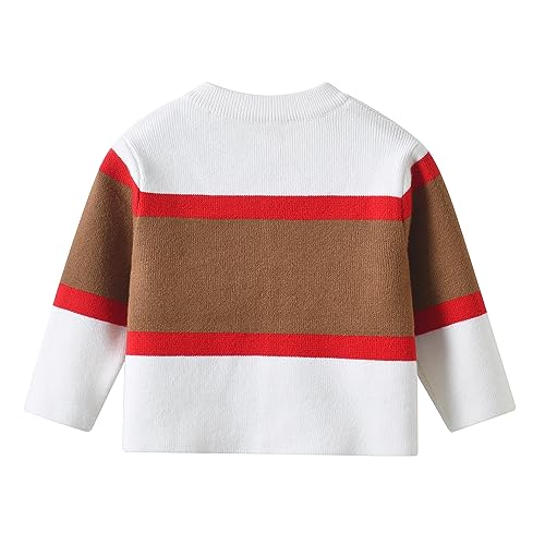 Toddler Kids Boys Girls Cardigan Full Zip Knit Sweater Jacket Coat Tops Outwear for Children 1-5years2
