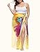 MissShorthair Womens Chiffon Beach Pareos Sarong Sheer Swimsuit Cover Ups Swimwear Bikini Wrap