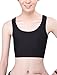 Produktbild FEOYA Buckle Brust Binder Tomboy Atmungsaktive Trans Tank Top Cosplay Body Shaper Korsetts Weste (L:Brustumfang 81-85cm, Schwarz)