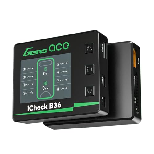 Gens ace iCheck B36 Smart RC Battery Checker for Li-Hv/Li-Po/Li-Fe/Li-ion 1-8S(1 Pcs)