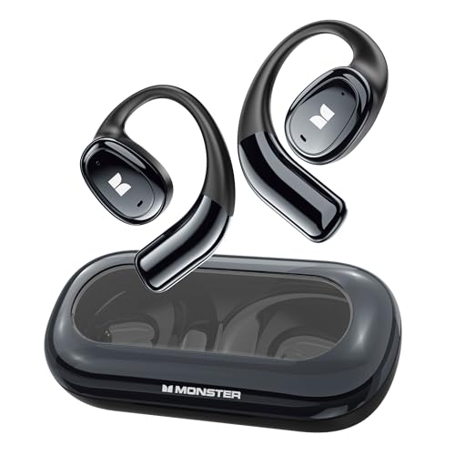 Image of Monster Open Ear AC328 Wireless Earbuds, Open Ear Headphones 32H Playtime, Lightweight Comfort Bluetooth Earbuds, Bluetooth 6.0 Earphones Stereo Sound