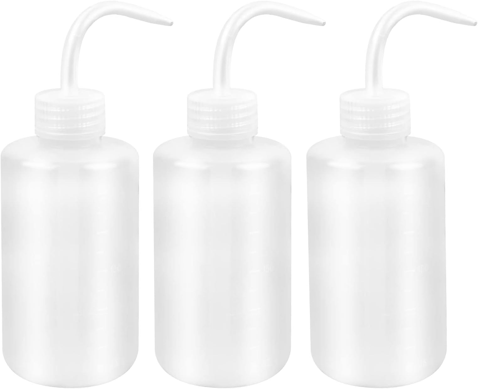 NiceLand Wash bottle 3 Pack Squeeze Bottle 250ml Safety Wash Bottle Watering Tools with Narrow Mouth LDPE Plastic Chemical Wash Bottle for Chemistry, Industry, Plant Watering, Lab and Tattoo Wash