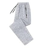 Pantalones De Seda De Hielo De Punto De Cintura Alta con Cintura Elástica para Muje Seda De Hielo, Tallas Grandes, Adelgazantes, Acampanados Pantalones De Pierna Ancha Casual De Primavera Y Verano