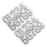 TEHAUX 2 Sets Briefkastennummernaufkleber: 0–9, Selbstklebende, Wasserdichte Hausnummernaufkleber...