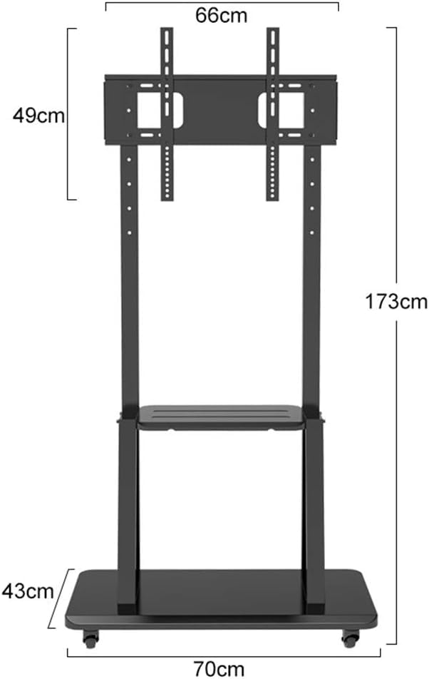 Soporte móvil para TV universal con ruedas y estantes miniatura 2