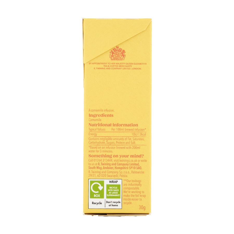 Twinings - Tisana alla camomilla pura, 20 bustine (8 confezioni, tot. 160 bustine), 240 g