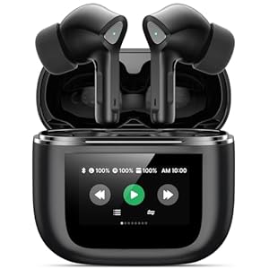 Wireless Earbuds Bluetooth 5.3 Headphones 50H Playtime Deep Bass Stereo Ear Buds with Mic IPX7 Waterproof Comfort Lightweight in Ear Earphones for Pad Android/iOS Phones Gifts for Women Men