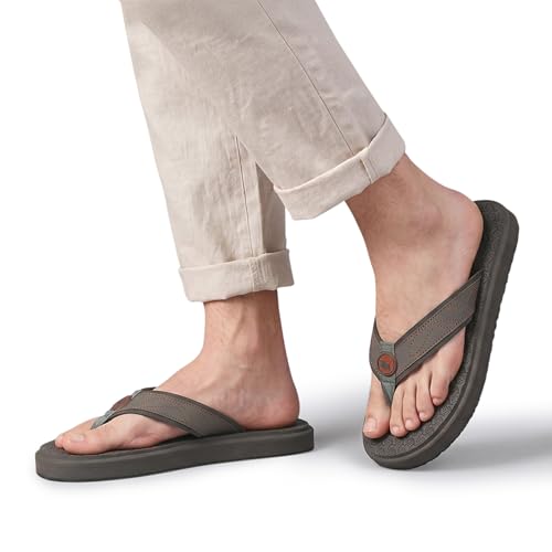 Image of Neeman's Eco Fluffy 2.0 othro slippers for men | Soft Comfortable & Stylish Flip Flops | lightweight | Anti Skid | Arch support daily use chappal