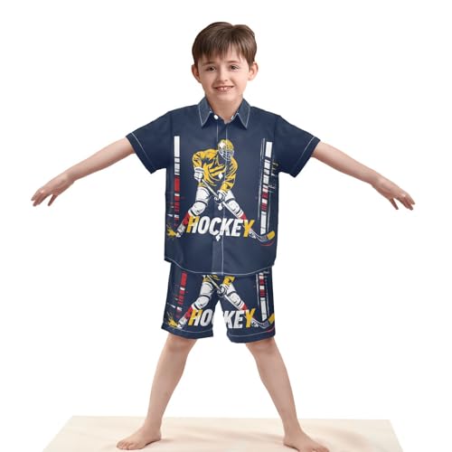 Image of Boccsty Ice Cream Drip Boy Summer Shorts Sets Hawaiian Toddler Boys T-Shirt & Pants 2 Pcs 3T-10T