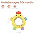 Baby Teether for 0-6 Months, Soft Silicone Teething Toy, Freezer Safe Cooling Relief, Easy Grip Design, BPA Free Baby Teething Toys 0-6 6-12 Months