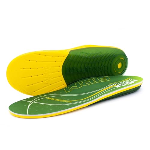 MEGAComfort Arch Support Firm Insoles for Women and Men - Anti-Fatigue Memory Foam for Work Shoes...